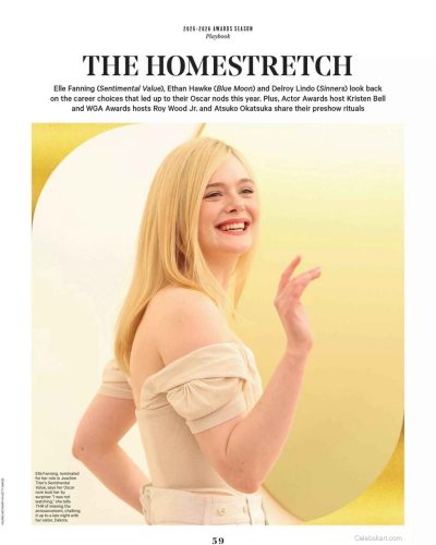 Elle Fanning in The Hollywood Reporter, February 2026