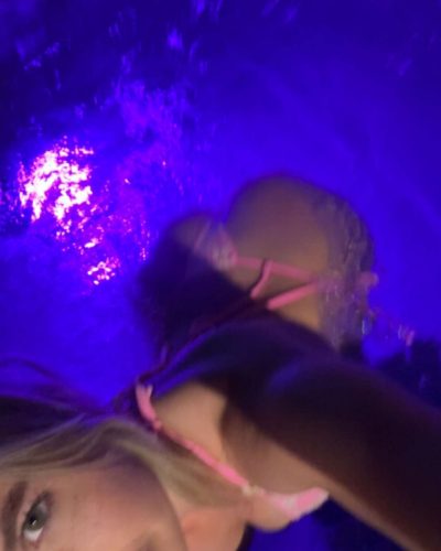 Ellie Blue spotted in stylish look during Instagram post