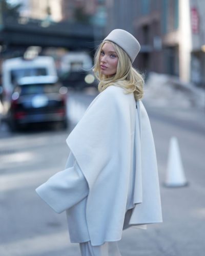 Elsa Hosk showcases stylish look