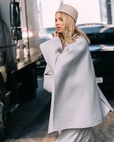 Elsa Hosk spotted in stylish look during appearance