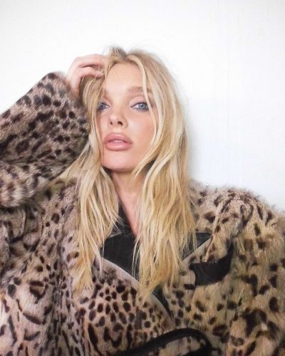 Elsa Hosk spotted in stylish look during Instagram post