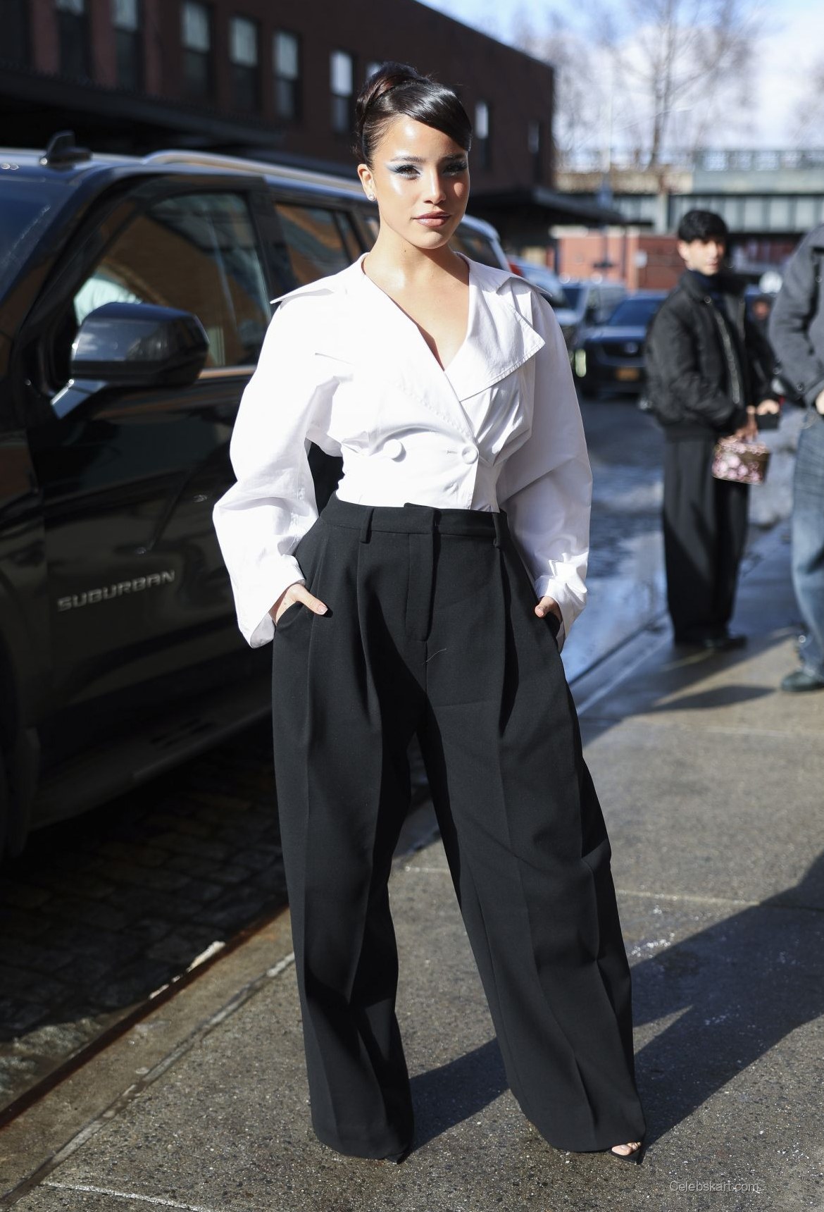 Emilia Mernes at Carolina Herrera NYFW, February 2026 3