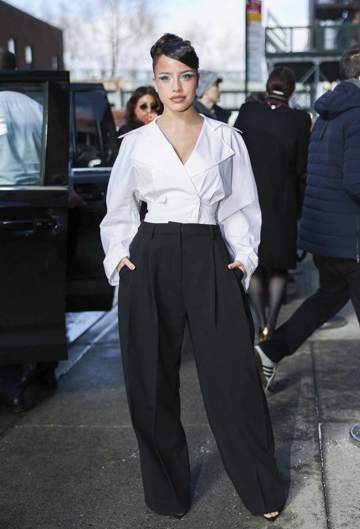 Emilia Mernes at Carolina Herrera NYFW, February 2026 7