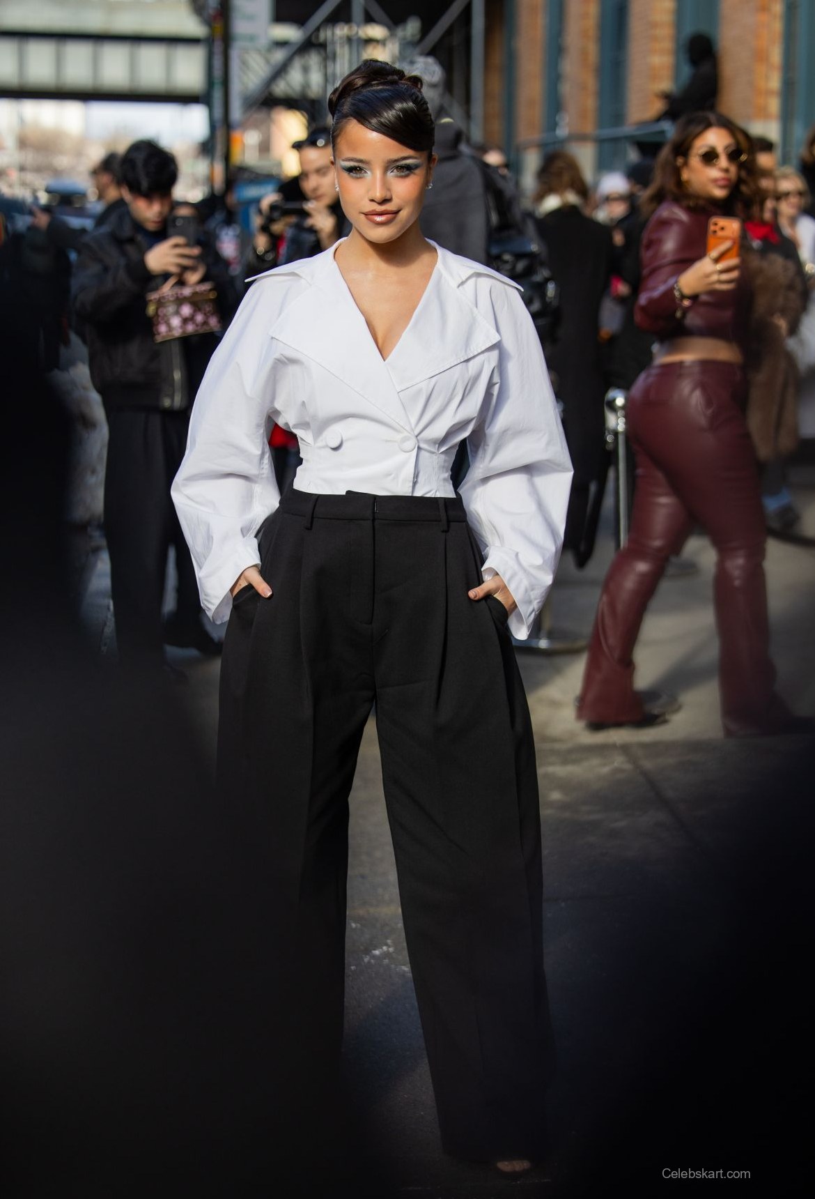 Emilia Mernes at Carolina Herrera NYFW, February 2026 8