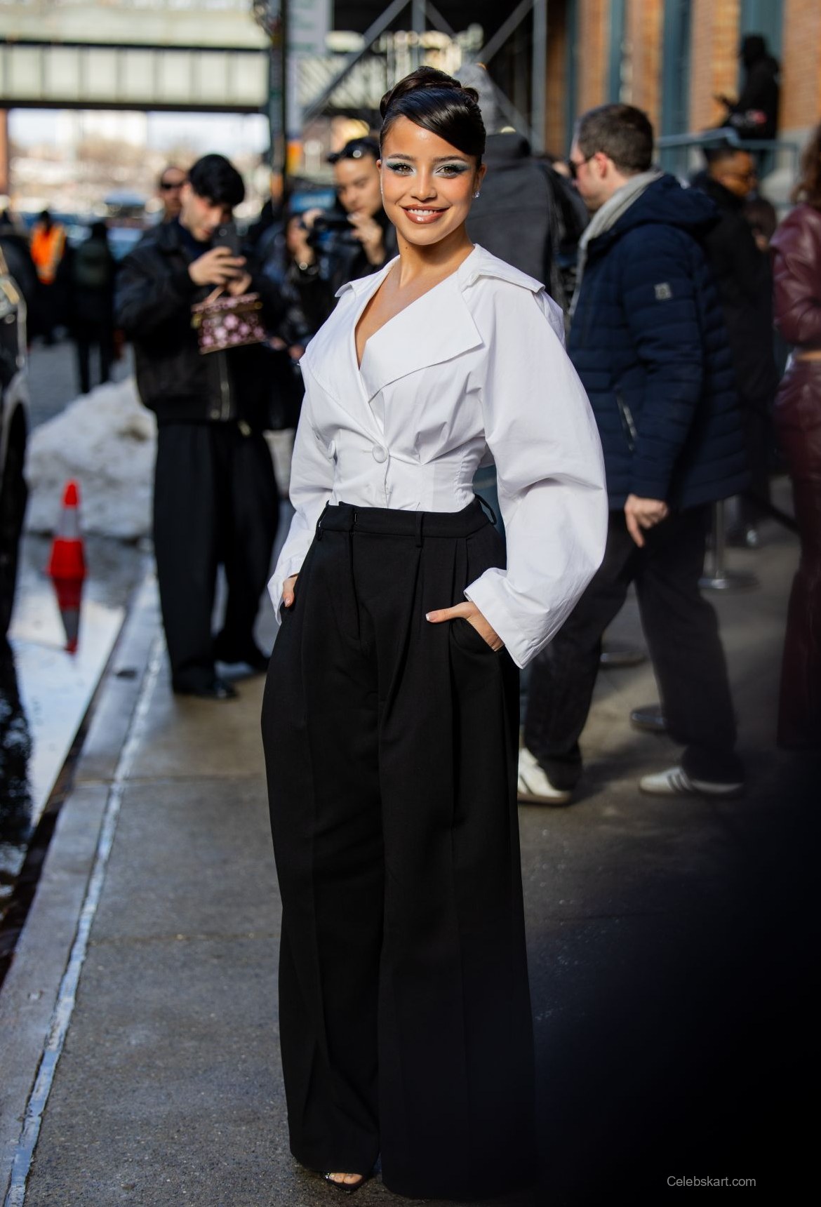 Emilia Mernes at Carolina Herrera NYFW, February 2026 9