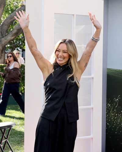 Hilary Duff wearing stylish look at appearance 2026