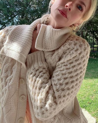 January Jones showcases stylish look