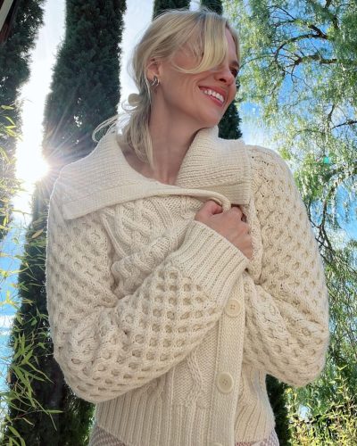 January Jones spotted in stylish look during Instagram post