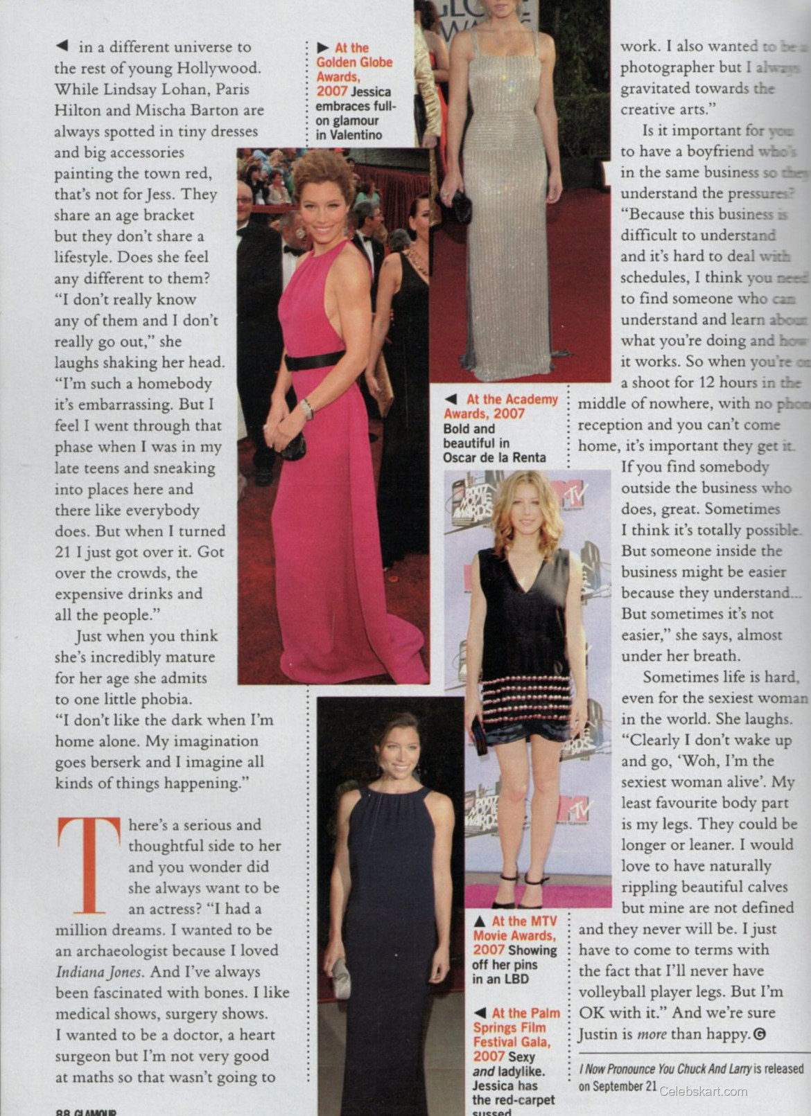 Jessica Biel in Glamour UK 2007 2