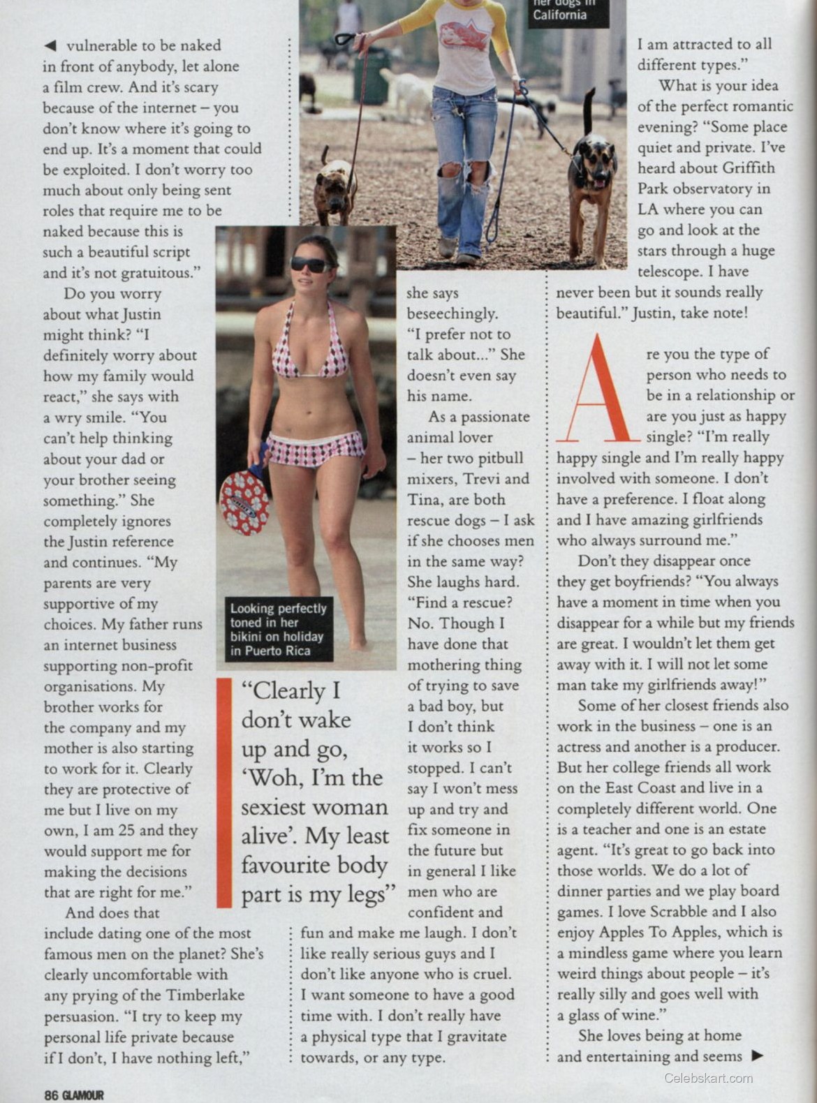 Jessica Biel in Glamour UK 2007 3