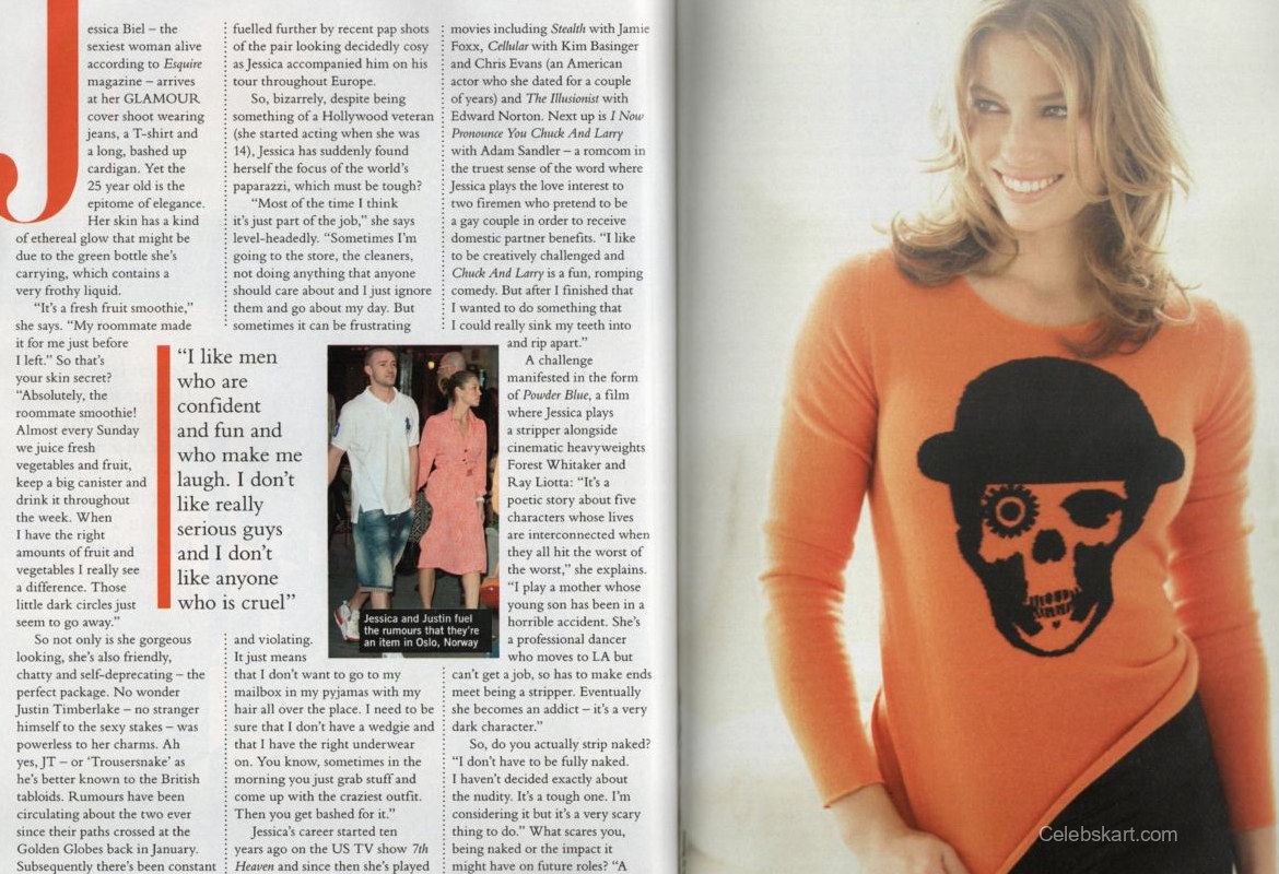 Jessica Biel in Glamour UK 2007 4