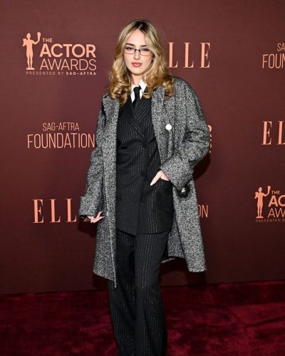 Julia Butters showcases stylish look