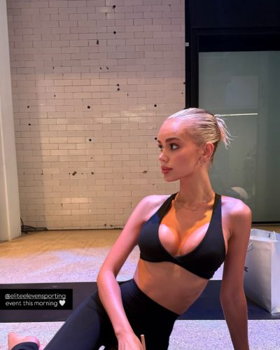 Julia Cavanagh turns heads in stylish look