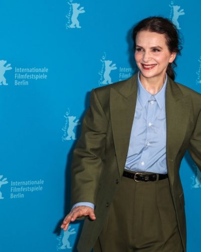 Juliette Binoche wearing stylish look at appearance