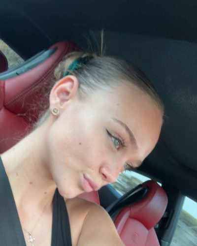 Kyla Dodds turns heads in stylish look