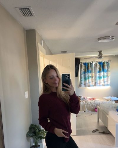 Kyla Dodds wearing jacket at Instagram post 2026