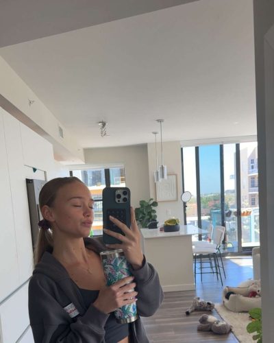 Kyla Dodds showcases jacket