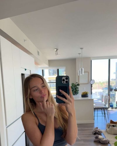 Kyla Dodds turns heads in jacket