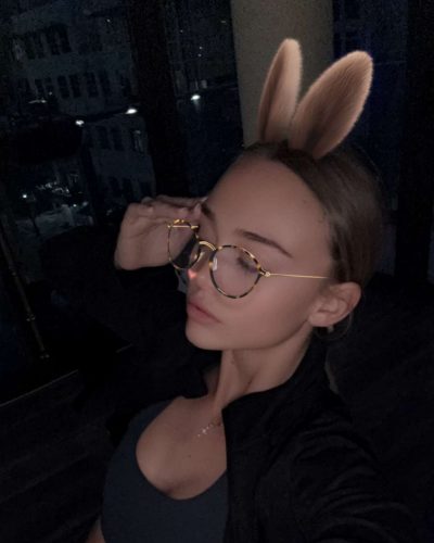 Kyla Dodds showcases dress