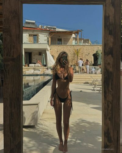 Lilia Weddell spotted in stylish look during Instagram post