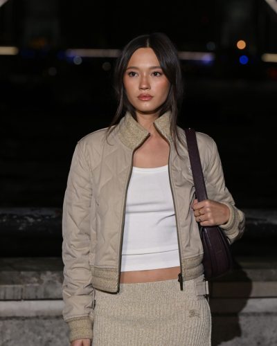 Lily Chee spotted in stylish look during appearance