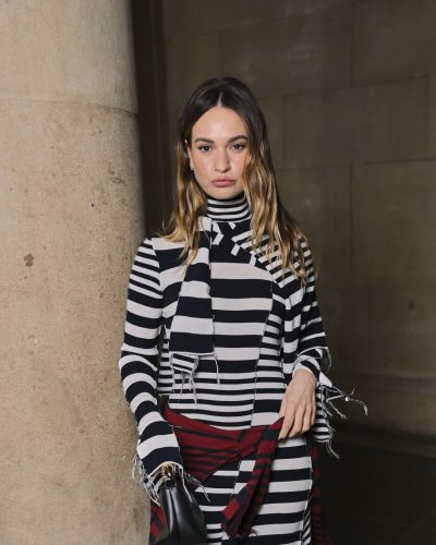 Lily James turns heads in stylish look