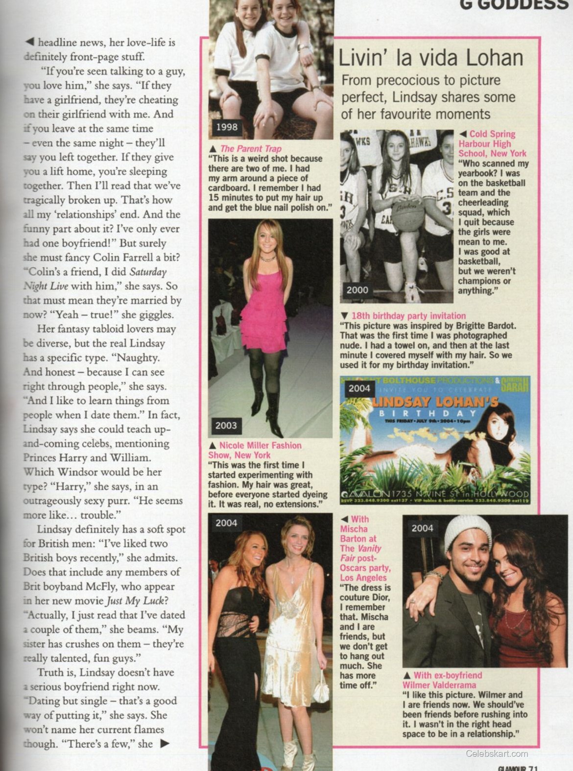 Lindsay Lohan Glamour UK August 2006 3