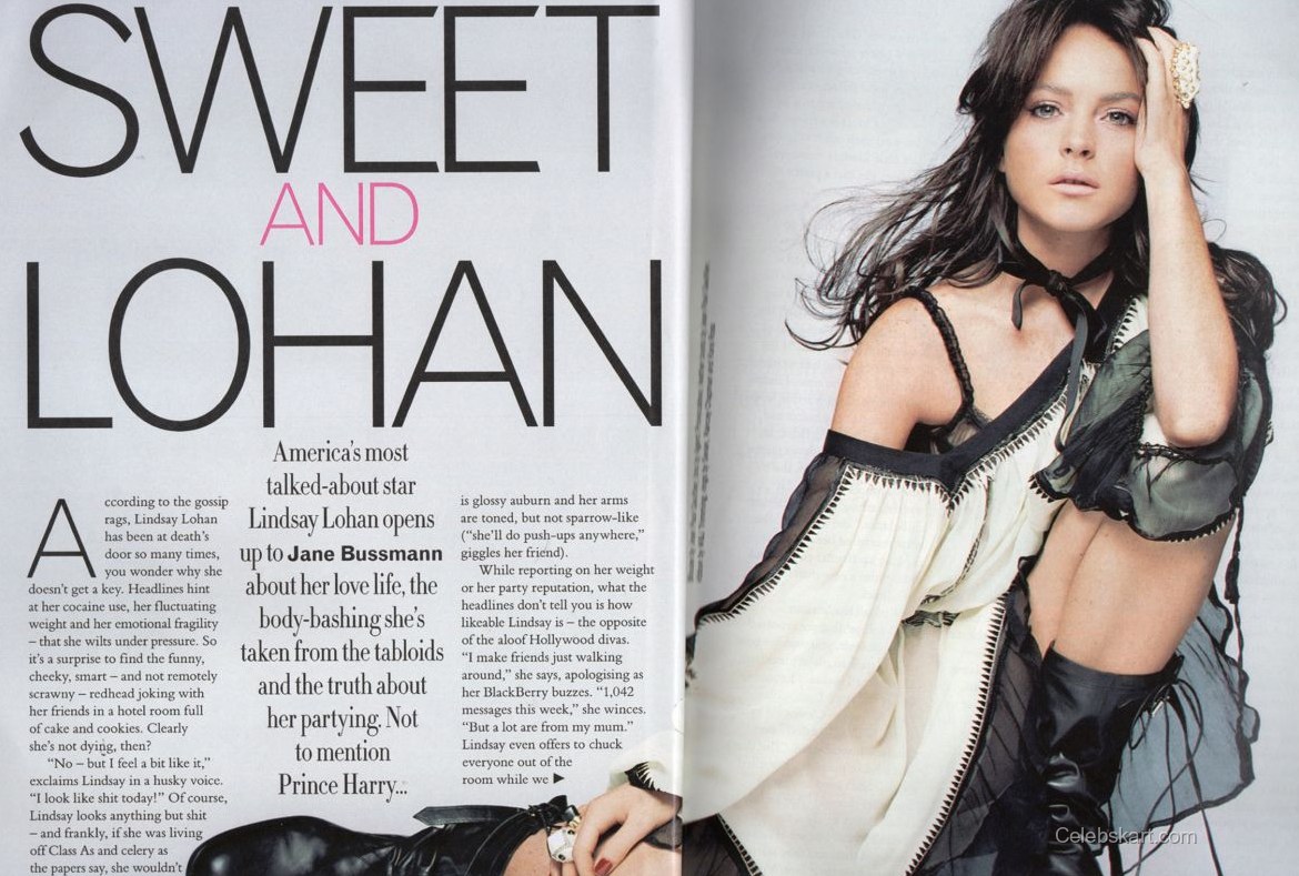 Lindsay Lohan Glamour UK August 2006 5