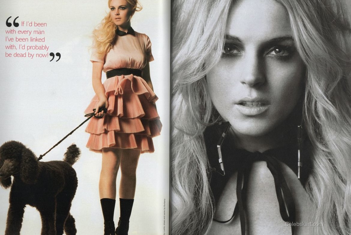 Lindsay Lohan in Glamour UK March 2008 3