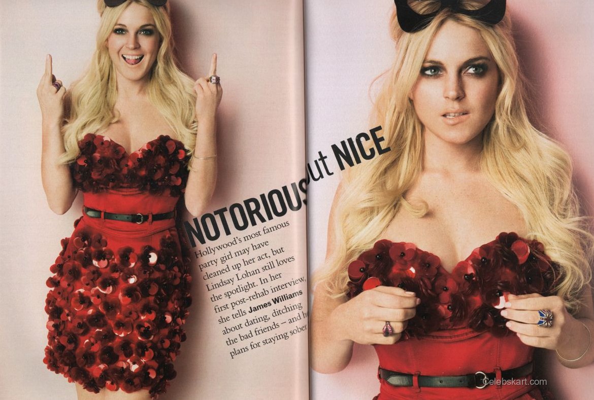 Lindsay Lohan in Glamour UK March 2008 5