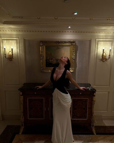 Maddy Cheary turns heads in stylish look