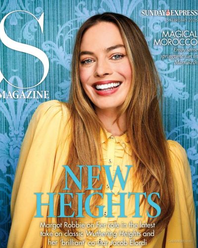 Margot Robbie Sunday Express Magazine Cover February 2026