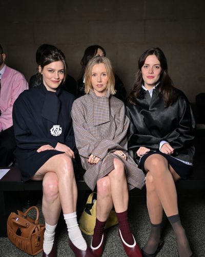 Meg Bellamy showcases stylish look