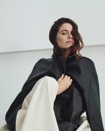 Molly Goddard showcases stylish look