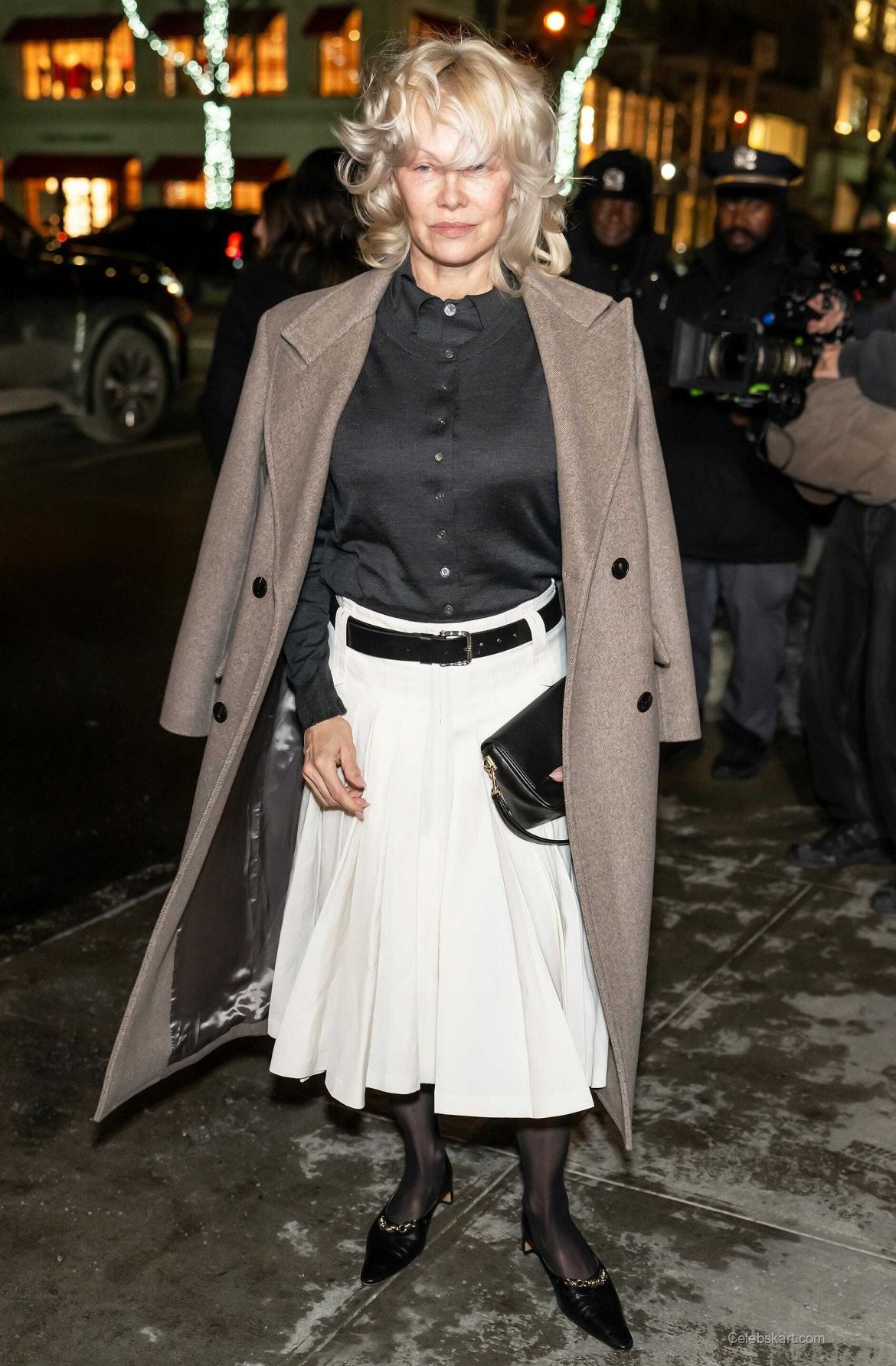 Pamela Anderson at Tory Burch NYFW Show, February 2026 1