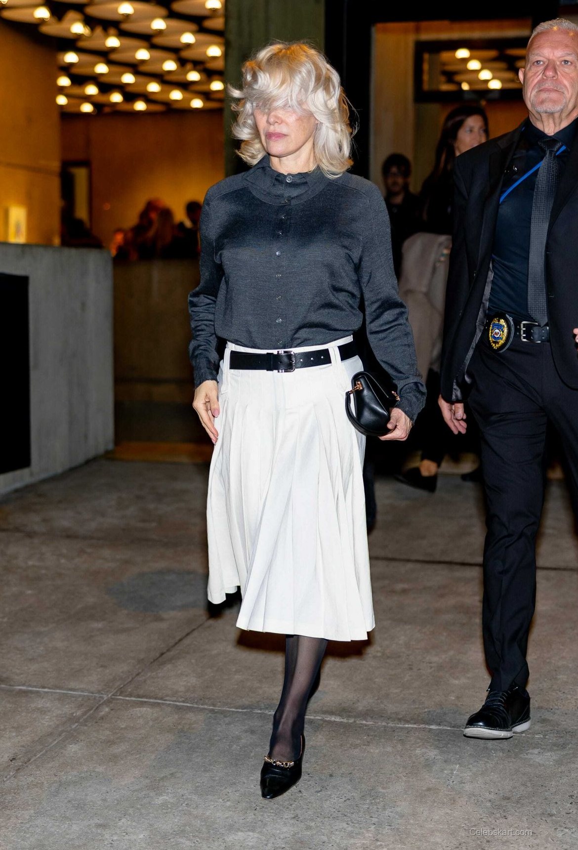 Pamela Anderson at Tory Burch NYFW Show, February 2026 3