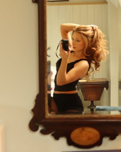 Phoebe Ginger spotted in stylish look during Instagram post