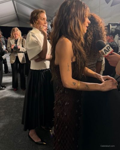 Sarah Shahi showcases blazer