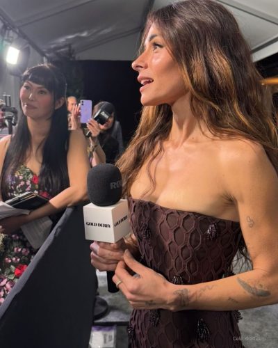 Sarah Shahi spotted in blazer during Instagram post