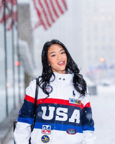 Sunisa Lee wearing stylish look at appearance 2026