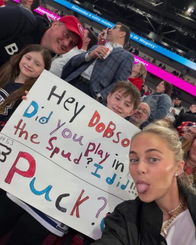 Alexa Serowik orange dress with a relaxed summer-inspired style.