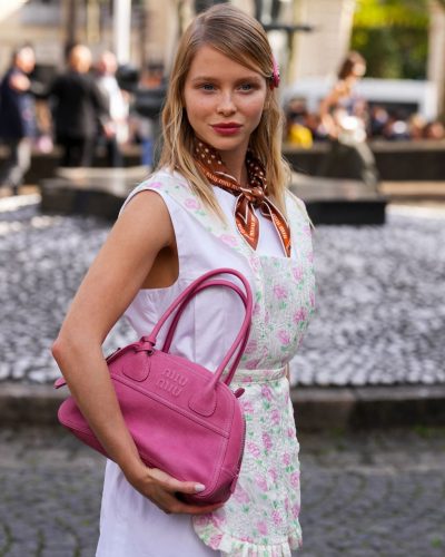 Alla Bruletova at Miu Miu Paris Show, 2026