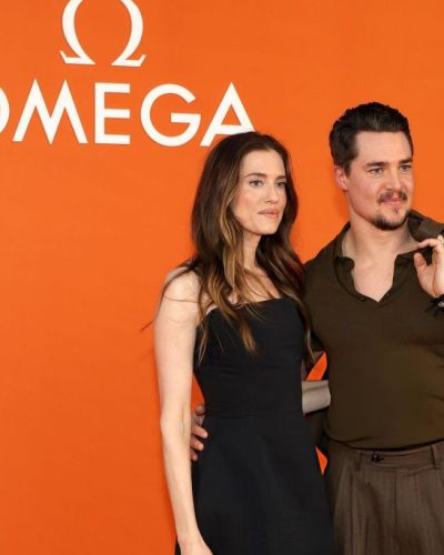 Allison Williams black fitted dress with structured fabric