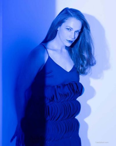 Amanda Righetti spotted in magazine look during appearance