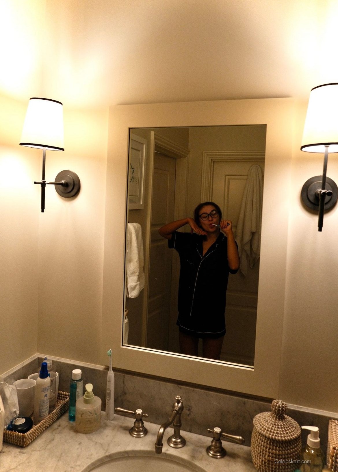 Anna Cathcart Oscars Prep BTS for Cosmo, March 2026 4