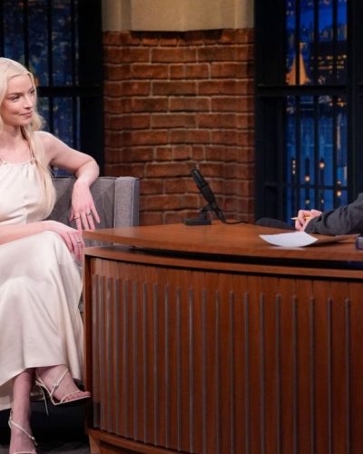 Anya Taylor wearing stylish look at appearance 2026