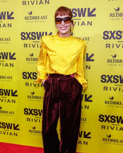 Britt Lower turns heads in stylish look