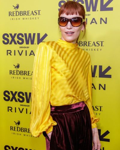 Britt Lower showcases stylish look