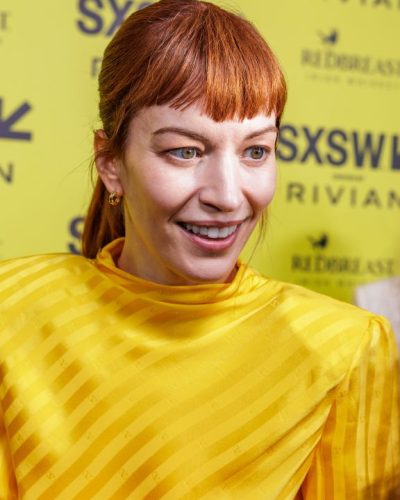 Britt Lower spotted in stylish look during premiere