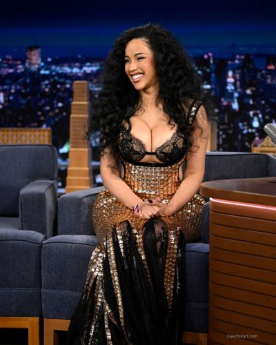 Cardi B Dazzles On The Tonight Show Starring Jimmy Fallon 2023 4